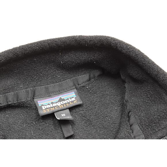 Patagonia Synchilla Fleece Full Zip Jacket Black Women's Size XS Pocket Zip - Picture 2 of 8